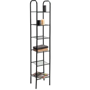 6 TIER BATHROOM SHELF BLACK