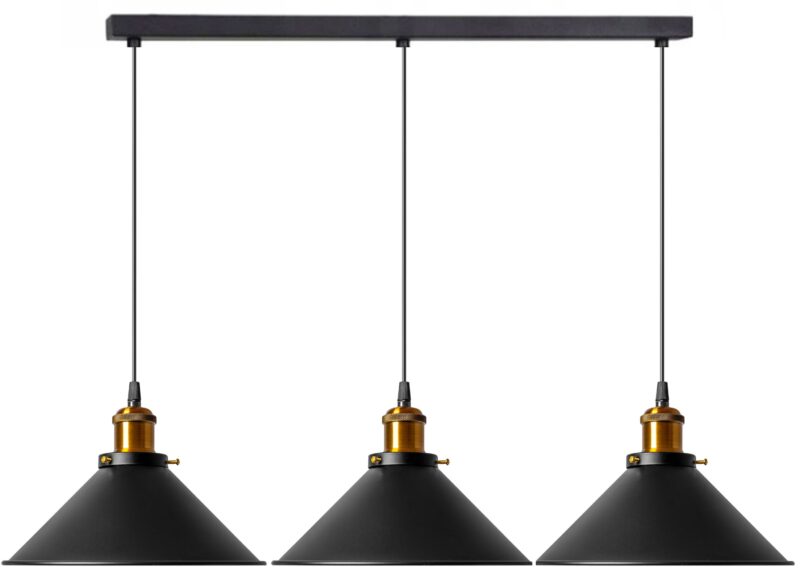 LAMP PORTO BLACK 3CP