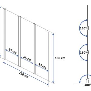 BATHTUB SCREEN REA AGAT 3 1205