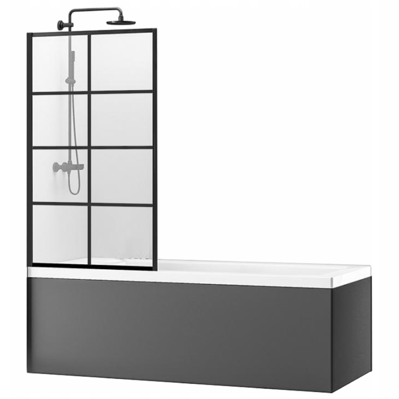 BATHTUB SCREEN REA LAGOS 1 70 BLACK