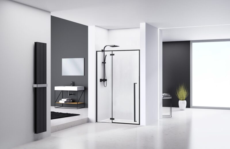 SHOWER DOORS FARGO BLACK MAT 1101 scaled