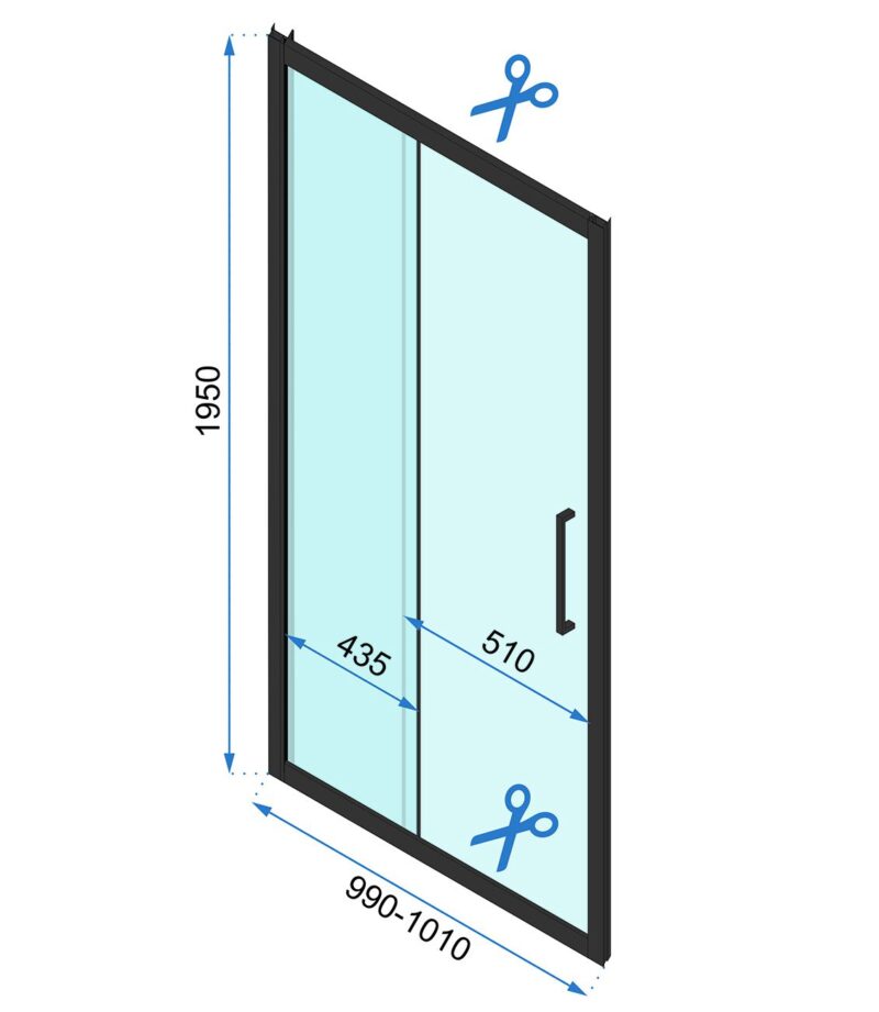 SHOWER DOORS RAPID SLIDE 1005