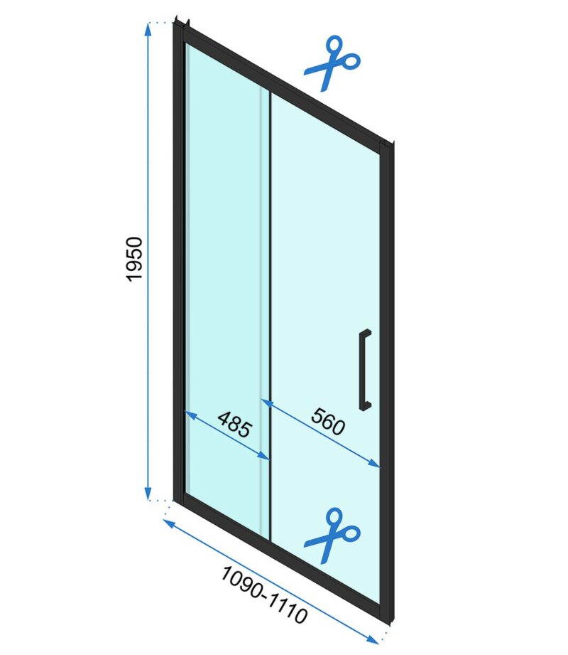 SHOWER DOORS RAPID SLIDE 1105