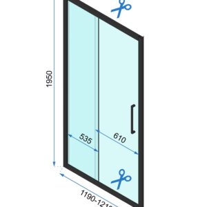 SHOWER DOORS RAPID SLIDE 1205