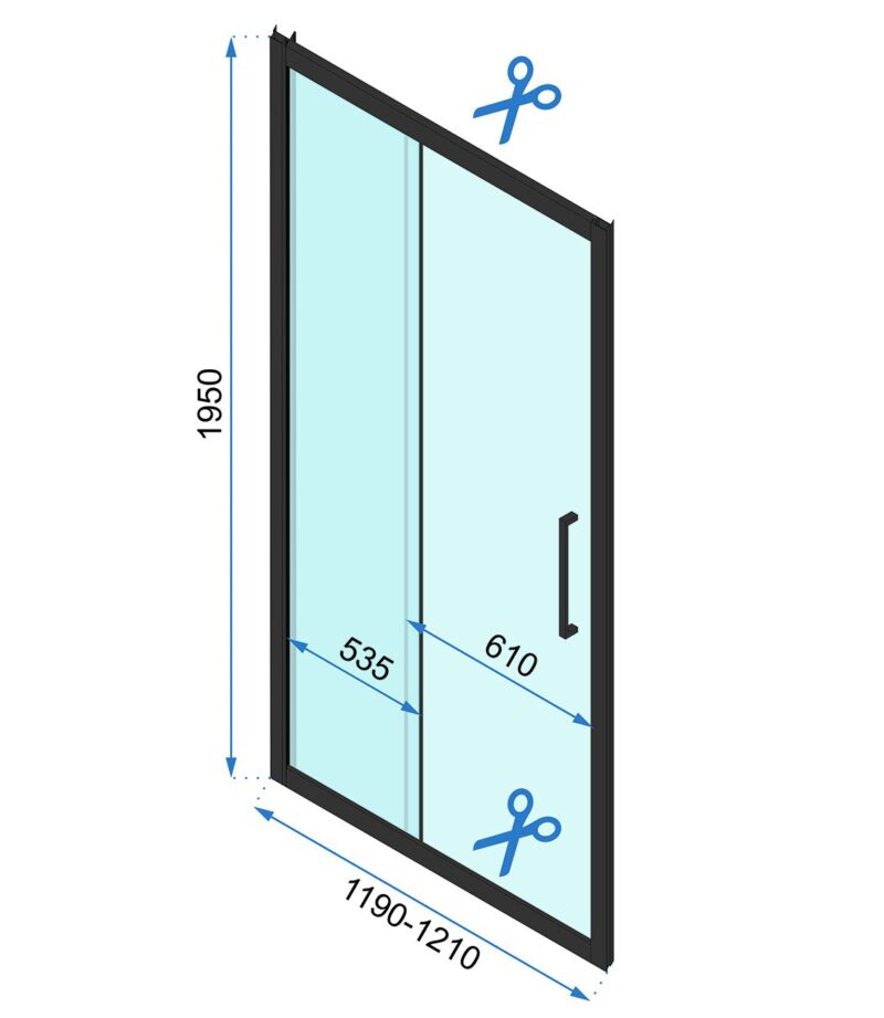 SHOWER DOORS RAPID SLIDE 1205