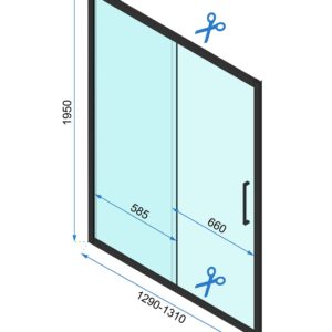 SHOWER DOORS RAPID SLIDE 1305