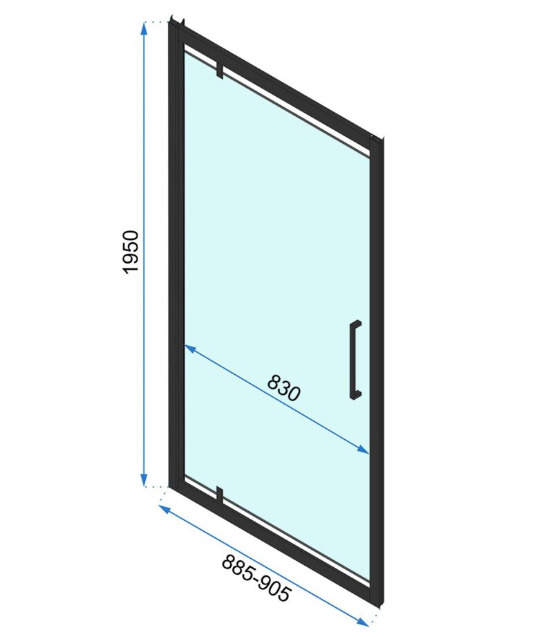 SHOWER DOORS RAPID SWING 70 1006