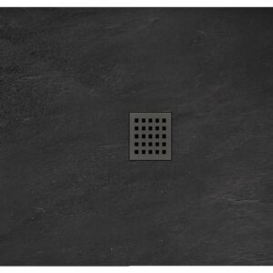 SHOWER TRAY BLACK ROCK 80X100