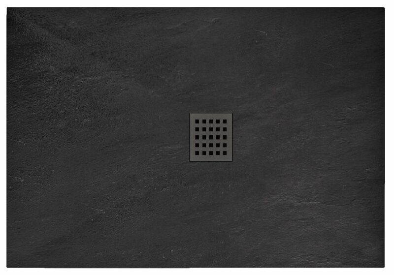 SHOWER TRAY BLACK ROCK 80X100