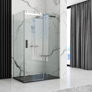 SHOWER TRAY BLACK ROCK 80X1003