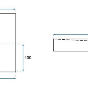 SHOWER TRAY BLACK ROCK 80X1006