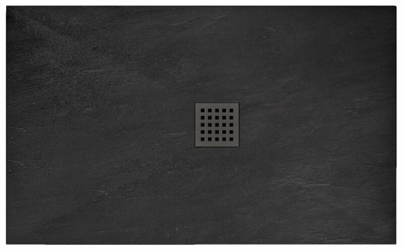 SHOWER TRAY BLACK ROCK 80X120