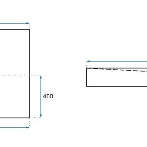 SHOWER TRAY BLACK ROCK 80X1201