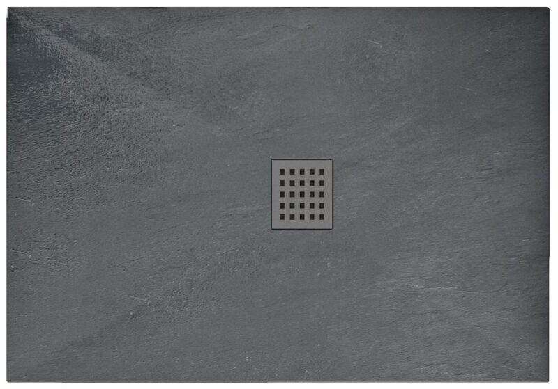 SHOWER TRAY GREY ROCK 80X100