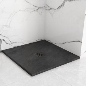 SHOWER TRAY REA BLACK ROCK 90X902