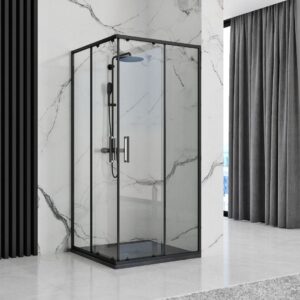 SHOWER TRAY REA BLACK ROCK 90X903