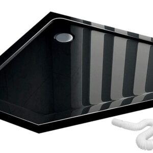 SHOWER TRAY REA DIAMOND BLACK 90X90