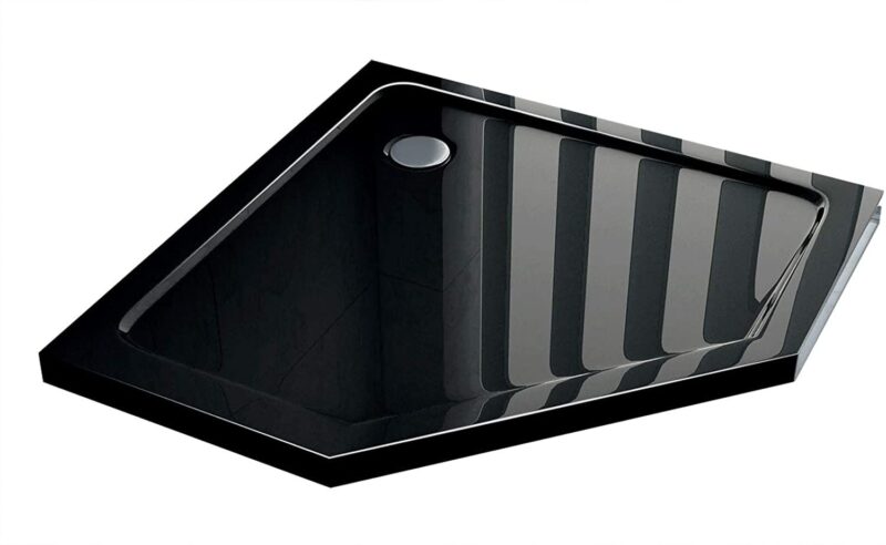 SHOWER TRAY REA DIAMOND BLACK 90X901