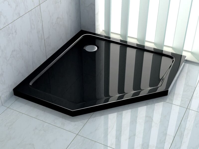 SHOWER TRAY REA DIAMOND BLACK 90X902