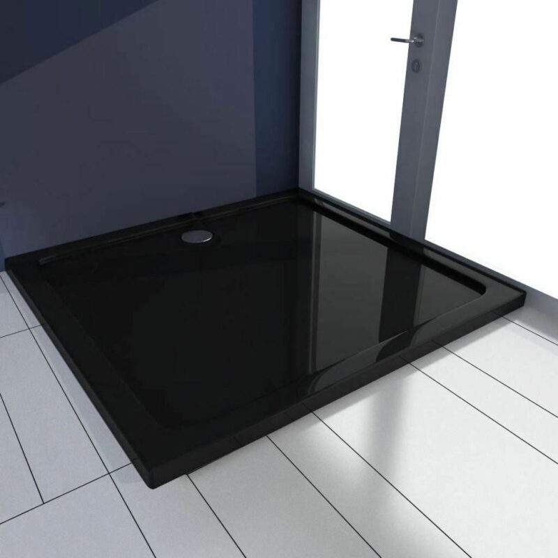 SHOWER TRAY REA SAVOY BLACK 80X1001