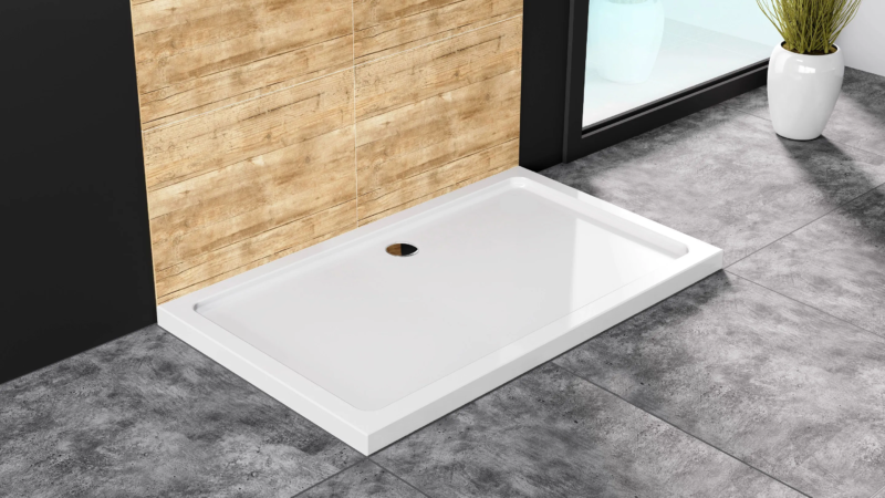 SHOWER TRAY REA SAVOY WHITE 80X1001