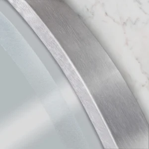 LED peegel soojendusega, 50cm, harjatud teras