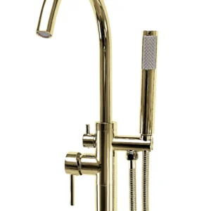 segisti 6 Põrandale paigaldatav vannisegisti, kuldne