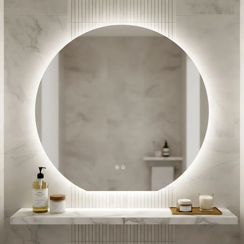 Led peegel, Half, 100cm