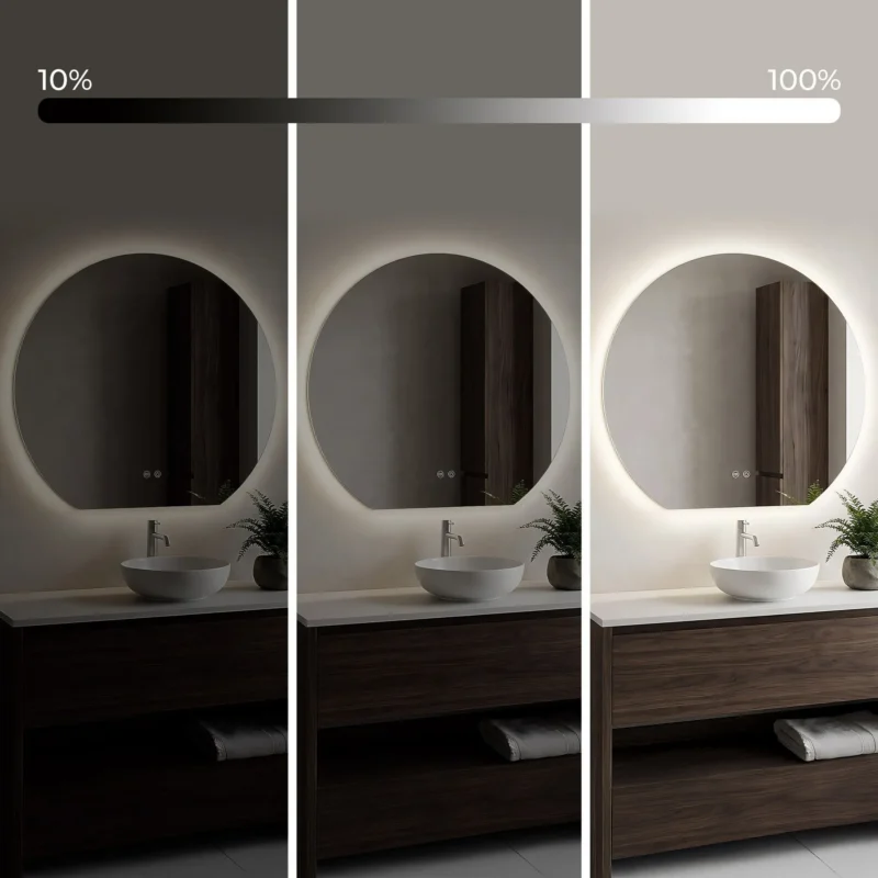 Led peegel, Half, 100cm