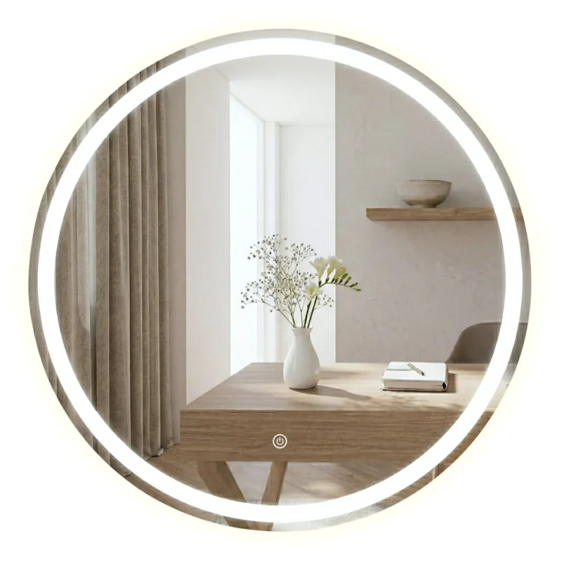 Kuldne LED peegel, 90cm