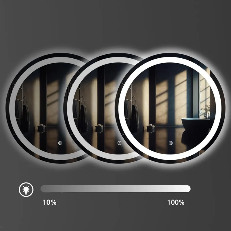 Kuldne LED peegel, 90cm