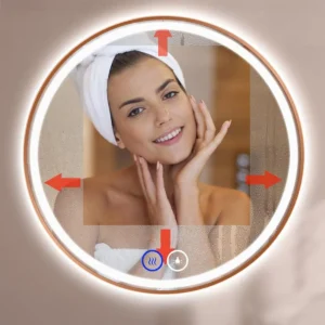 LED peegel soojendusega, vaskviimistlus, 100cm
