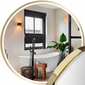 LED KULD Soojendusega kuldne LED peegel, 50cm